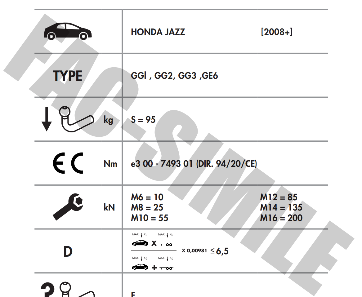 YATAY SÖKTAK HONDA JAZZ
