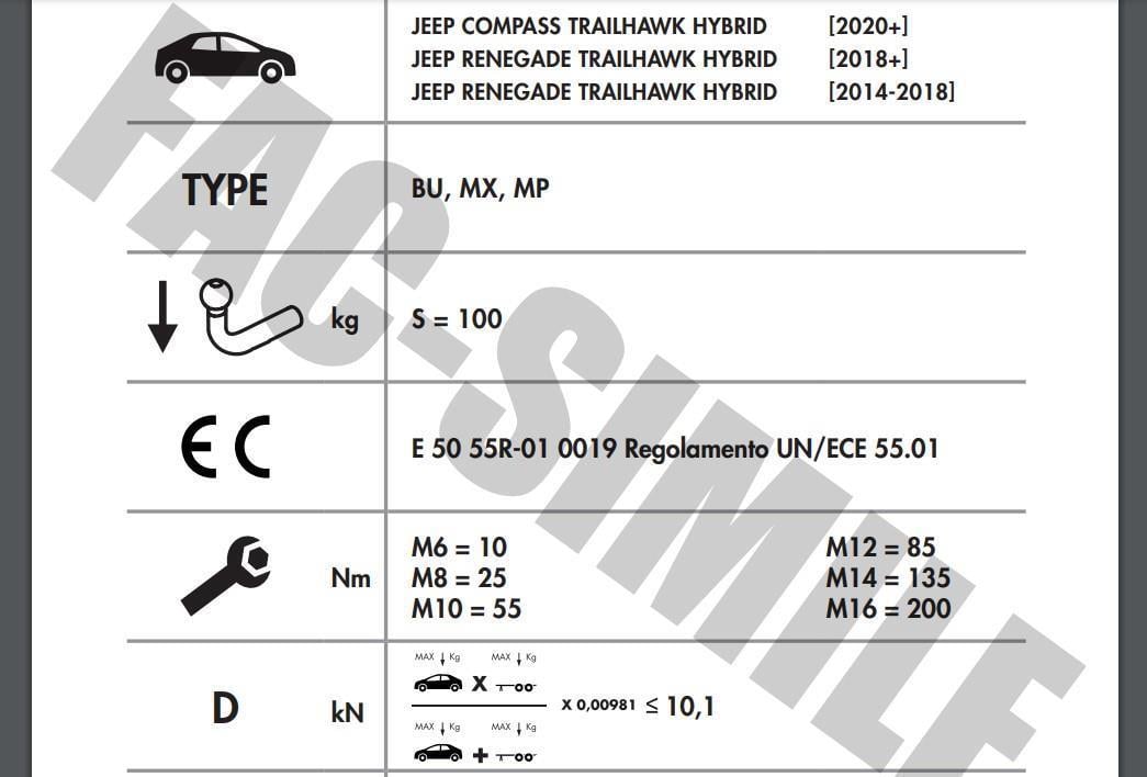 DİKEY SÖKTAK JEEP COMPASS - RENEGEDE 