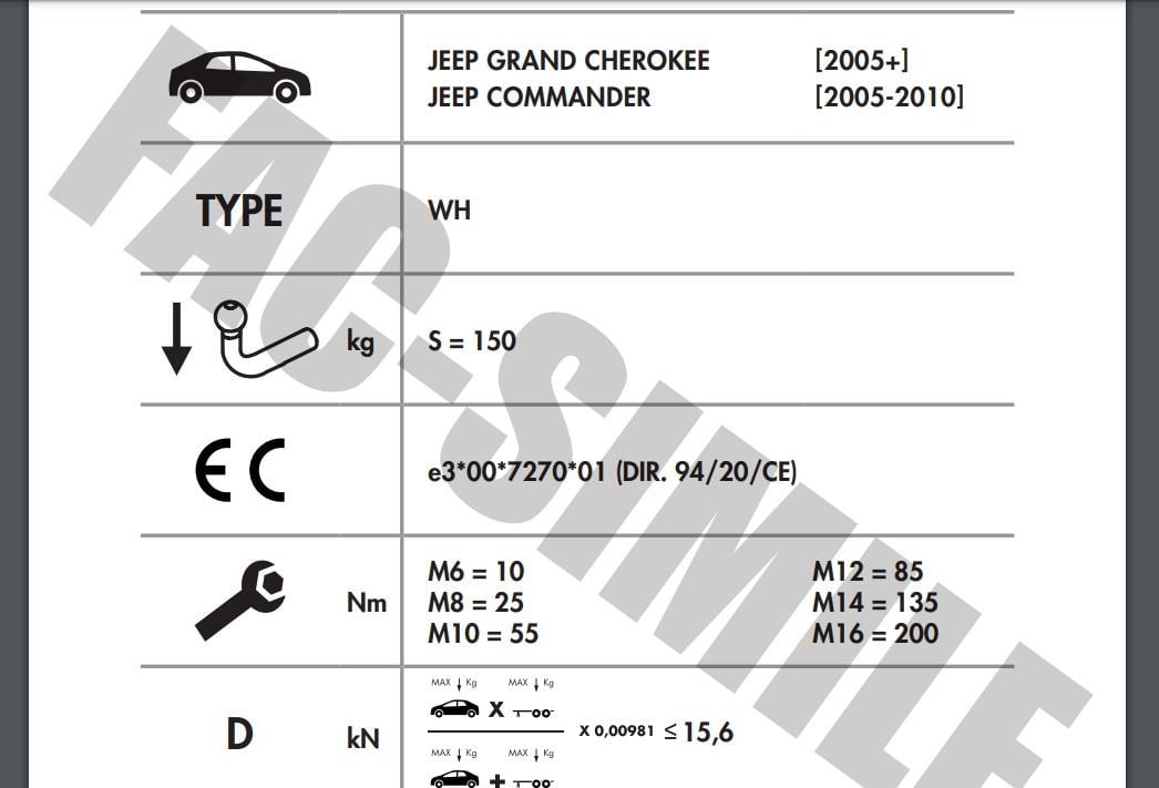JEEP COMMANDER - GRAND CHEROKEE