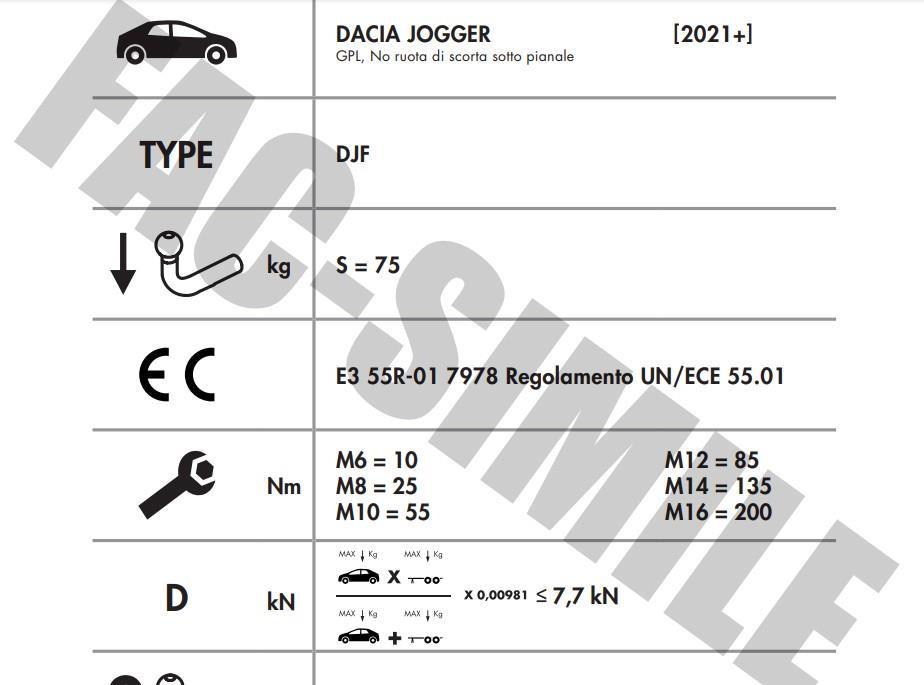 YATAY SÖKTAK DACİA JOGGER