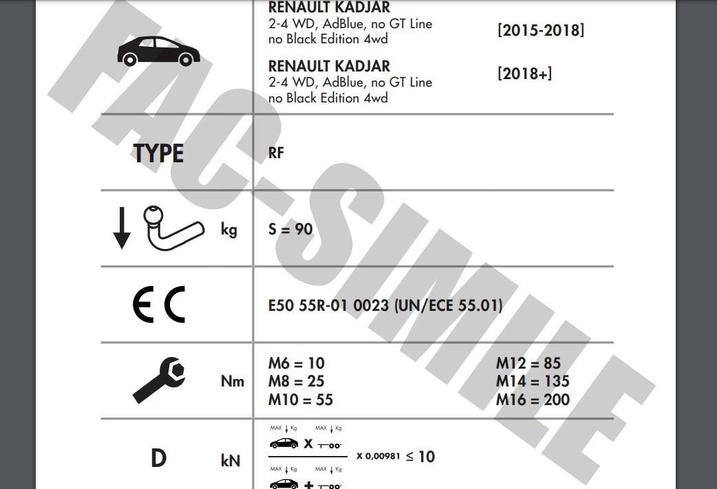 YATAY SÖKTAK RENAULT KADJAR