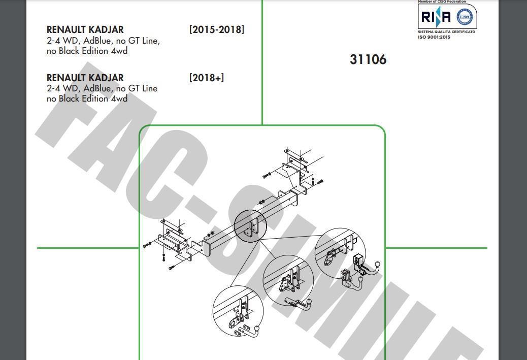 DİKEY SÖKTAK RENAULT KADJAR