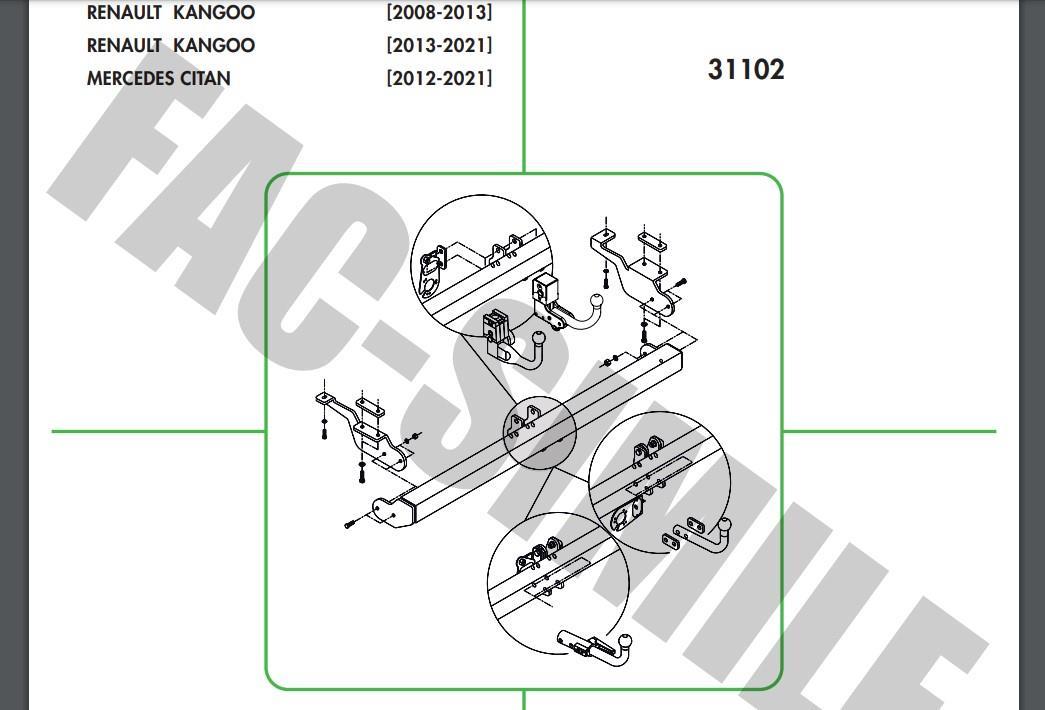 YATAY SÖKTAK MERCEDES CITAN - RENAULT KANGOO