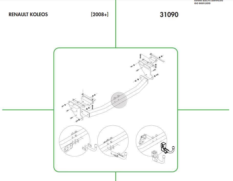 DİKEY SÖKTAK RENAULT KOLEOS