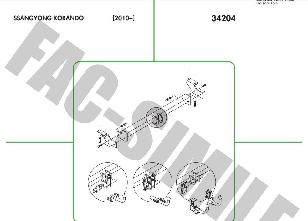 SSANGYONG KORANDO YATAY SÖKTAK