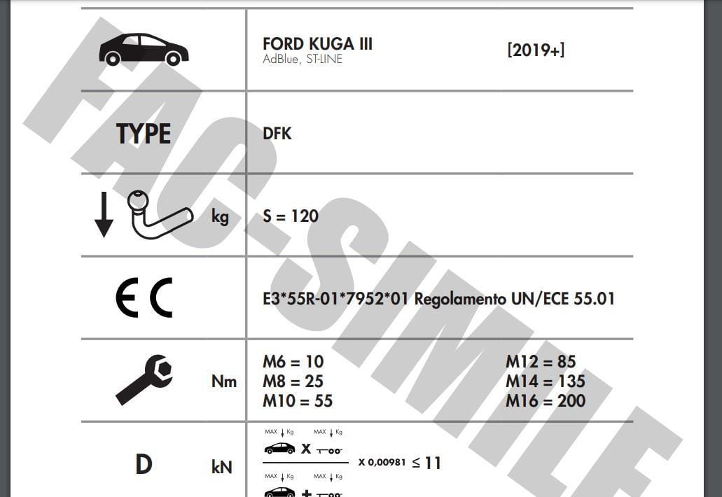 YATAY SÖKTAK FORD KUGA III