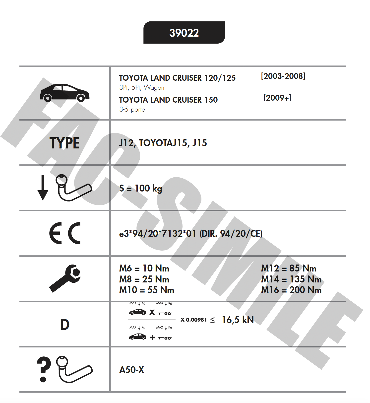 YATAY SÖKTAK TOYOTA LAND CRUİSER