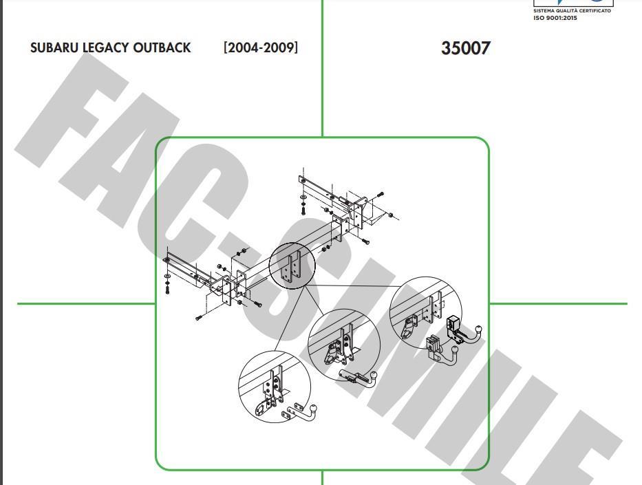 YATAY SÖKTAK SUBARU LEGACY