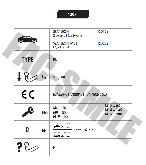 YATAY SÖKTAK SEAT LEON HİBRİT LEON ST