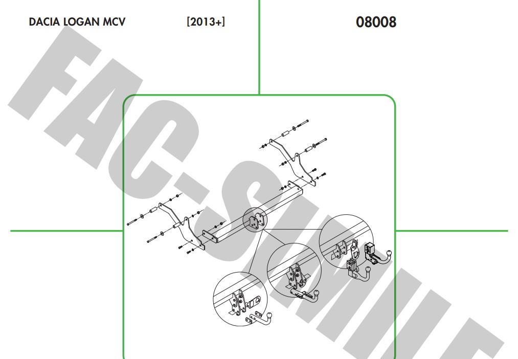 YATAY SÖKTAK DACİA LOGAN MCV 20013-2020 