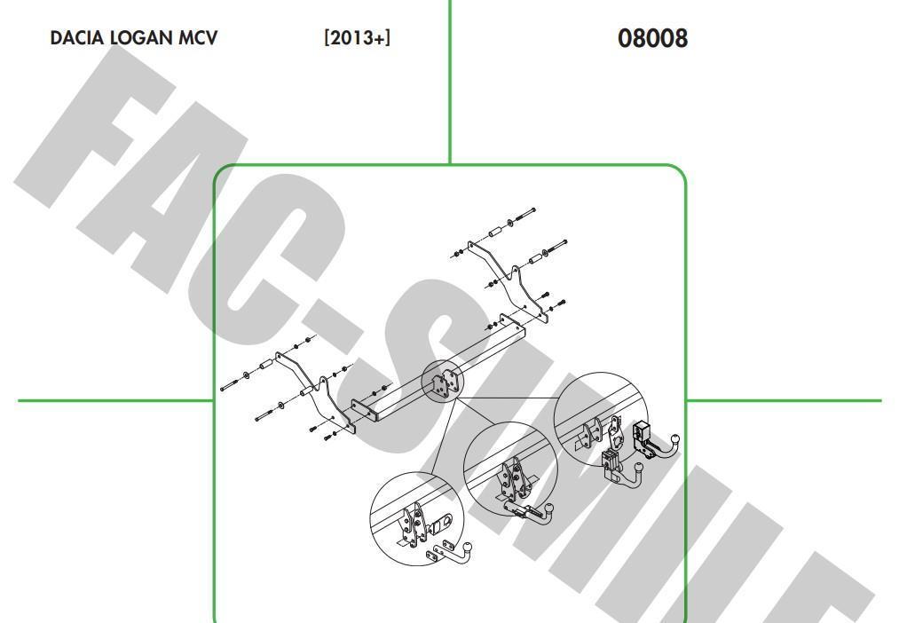 DİKEY SÖKTAK DACİA LOGAN MCV 20013-2020 