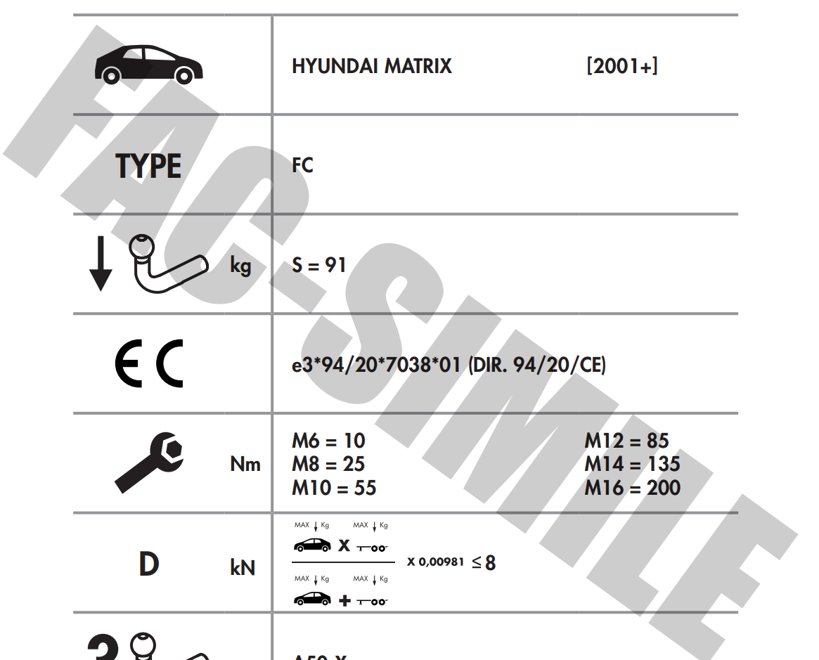 YATAY SÖKTAK HYUNDAİ MATRIX