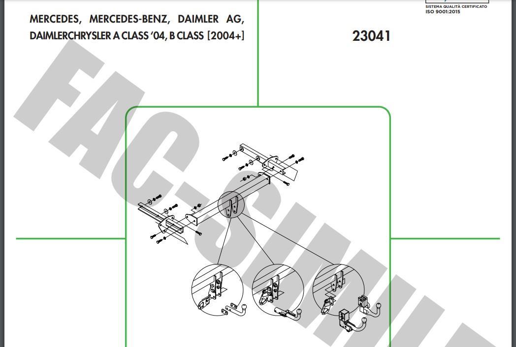 YATAY SÖKTAK MERCEDES A SERİSİ - B SERİSİ 