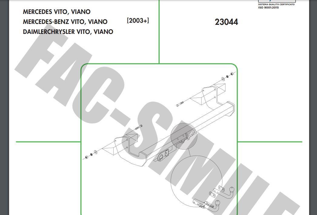 MERCEDES VİTO - VİANO YATAY SÖKTAK 