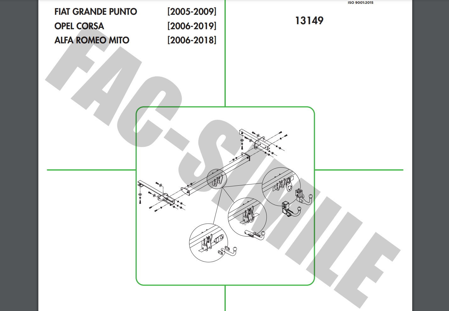 Dikey Sök-Tak Gizli Model FİAT PUNTO - OPEL CORSA - ALFA ROMEO MİTO