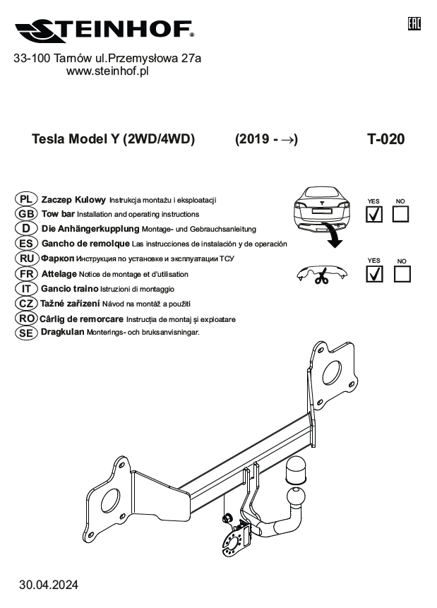 TESLA MODEL Y DIKEY SOKTAK