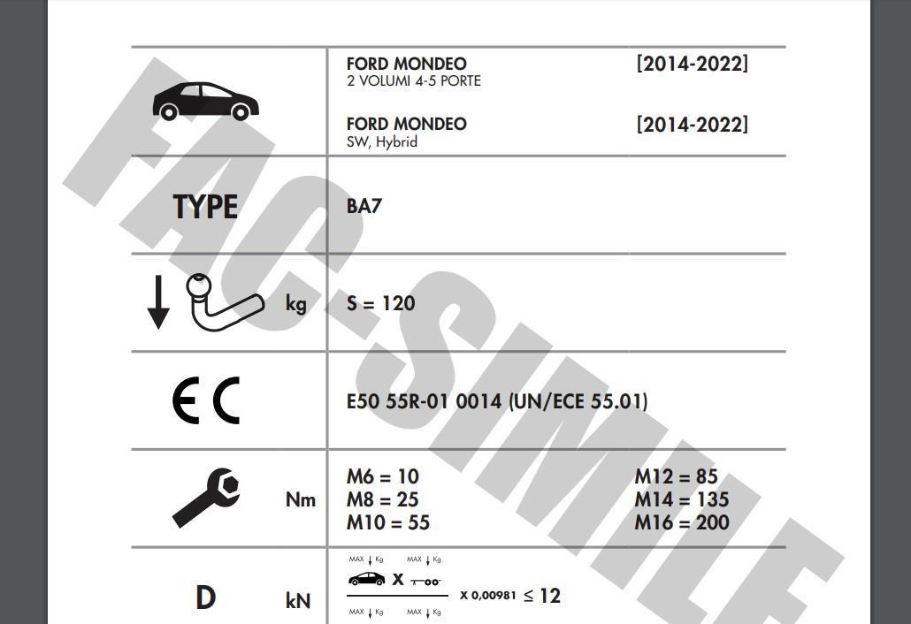 DİKEY SÖKTAK FORD MONDEO