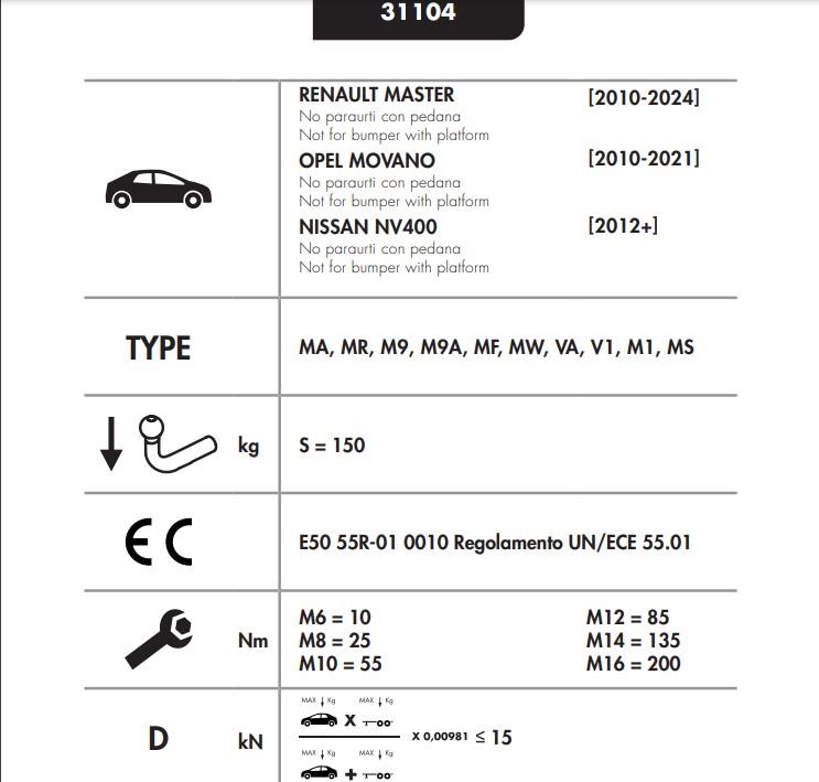 OPEL MOVANO - RENAULT MASTER - NİSSAN NV400