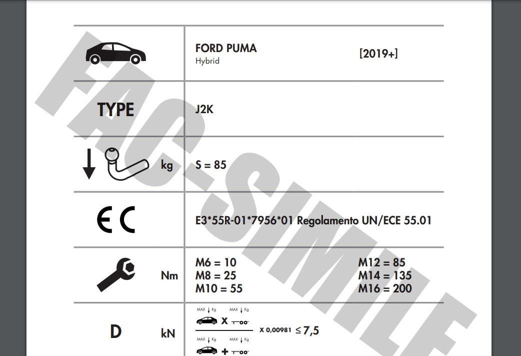 YATAY SÖKTAK FORD PUMA