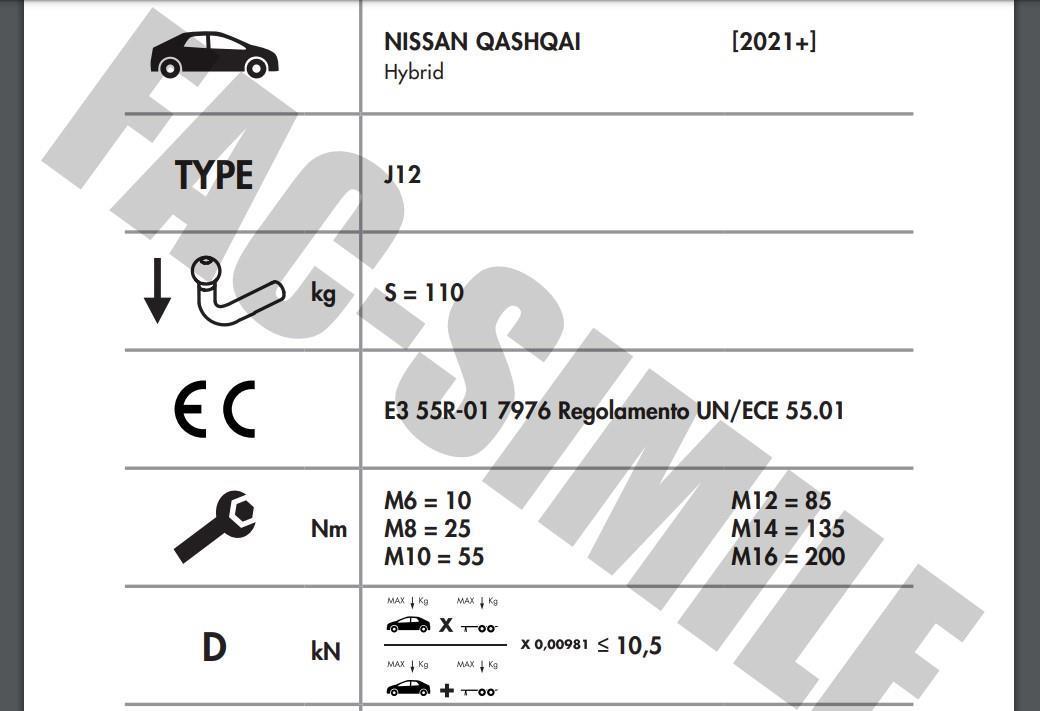 DİKEY SÖKTAK NİSSAN QASHQAİ J12