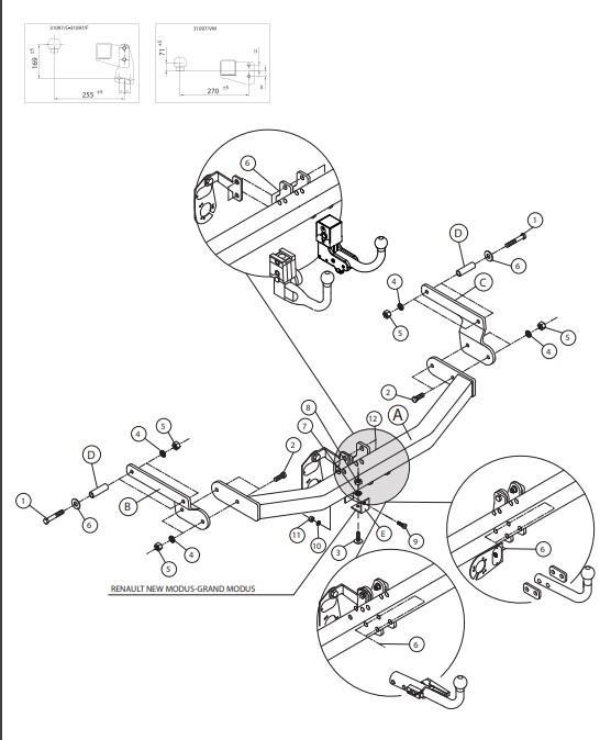 YATAY SÖKTAK RENAULT CLİO 4 - RENAULT MODUS