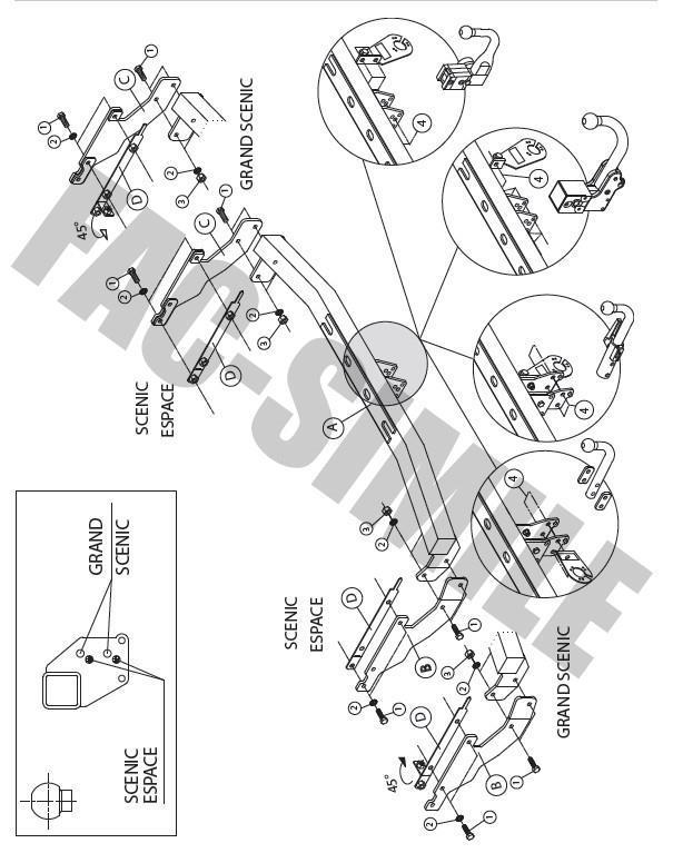DİKEY SÖKTAK REANULT SCENİC - ESPACE - GRANDSCENİC