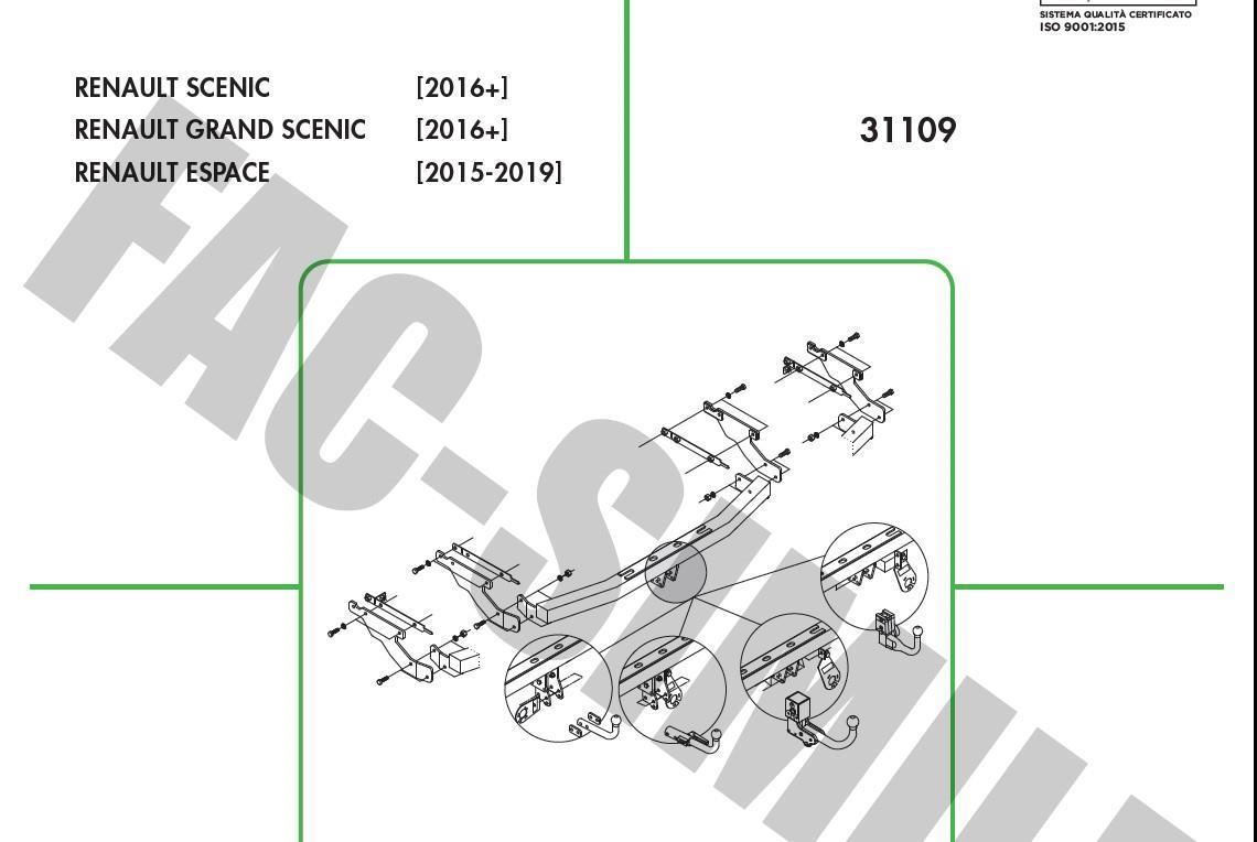 DİKEY SÖKTAK REANULT SCENİC - ESPACE - GRANDSCENİC