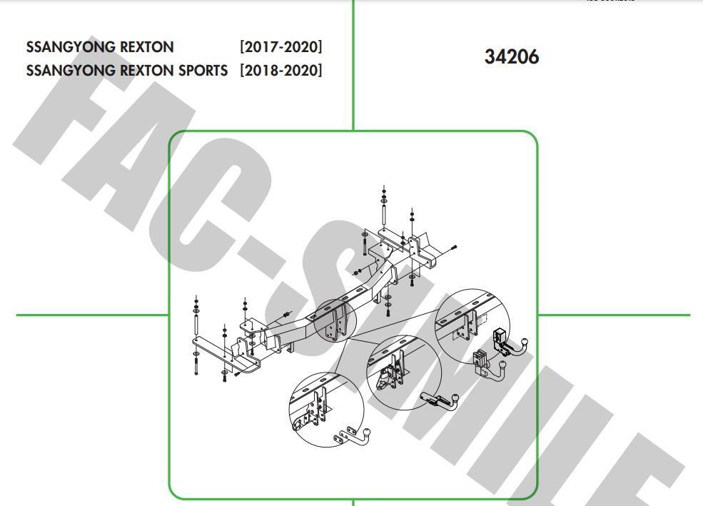 yatay söktak SSANGYONG REXTON - REXTON SPORT