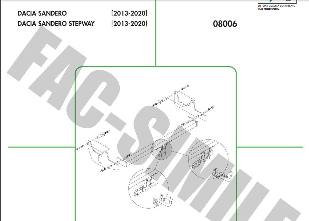 YATAY SÖKTAK DACİA SANDERO Stepway