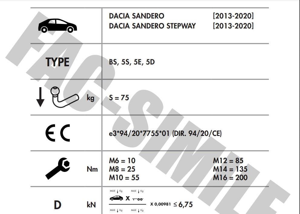 YATAY SÖKTAK DACİA SANDERO Stepway