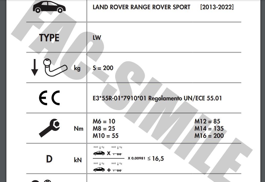 LAND ROVER RANGE ROVER SPORT 