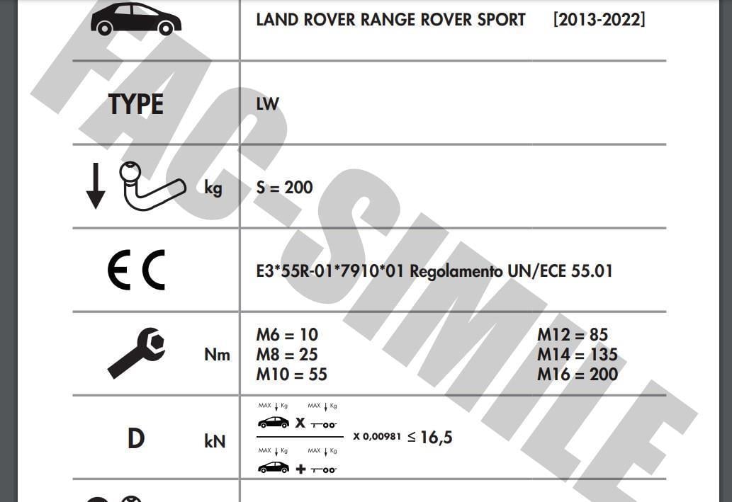 DİKEY SÖKTAK LAND ROVER RANGE ROVER SPORT 