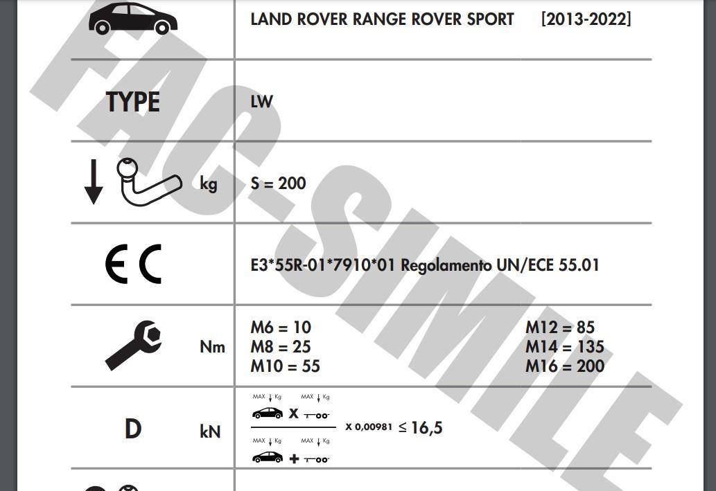 YATAY SÖKTAK LAND ROVER RANGE ROVER SPORT 