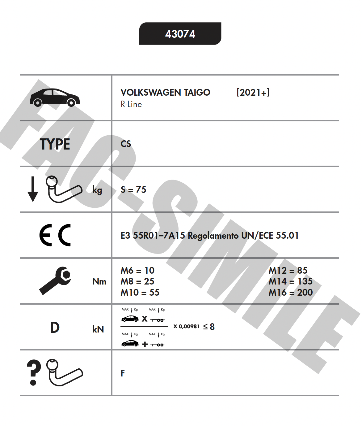 DİKEY SÖKTAK Volkswagen Taigo UR