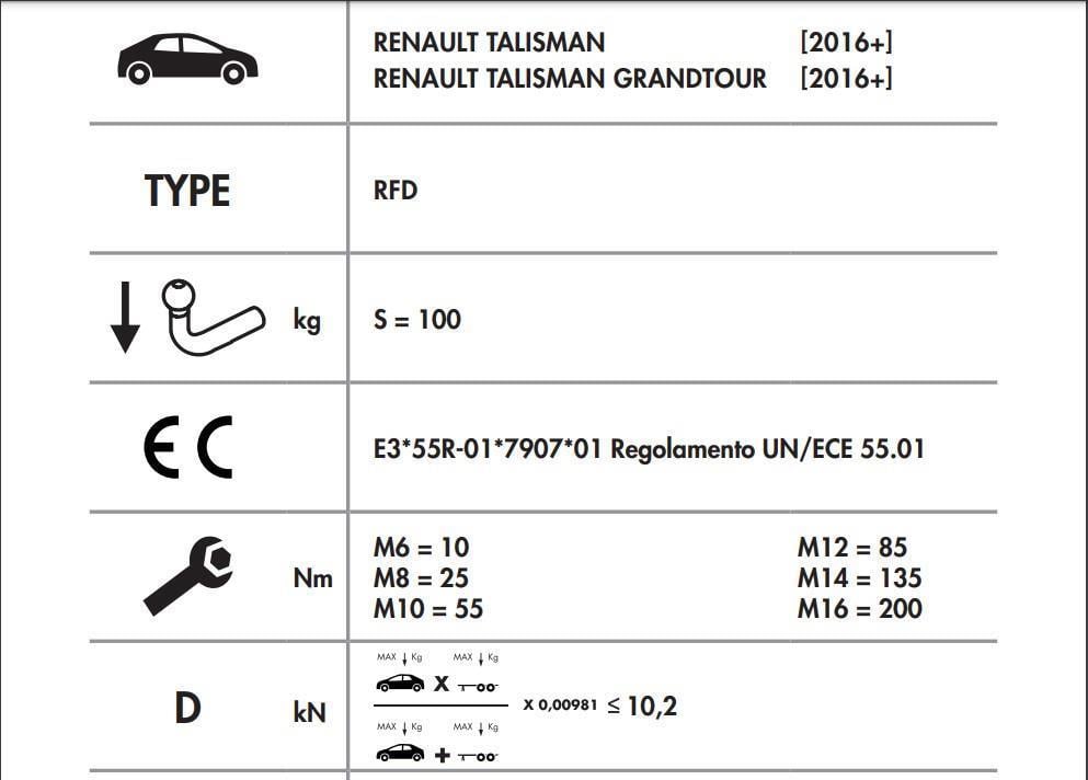 RENAULT TALİSMAN DİKEY SÖKTAK