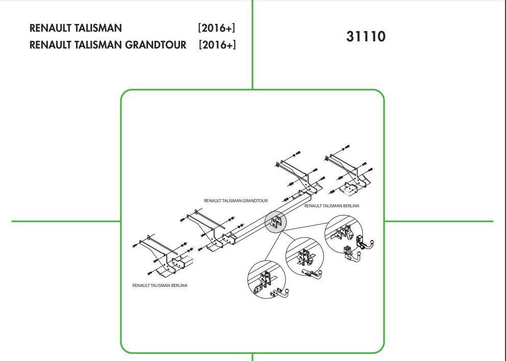 RENAULT TALİSMAN DİKEY SÖKTAK