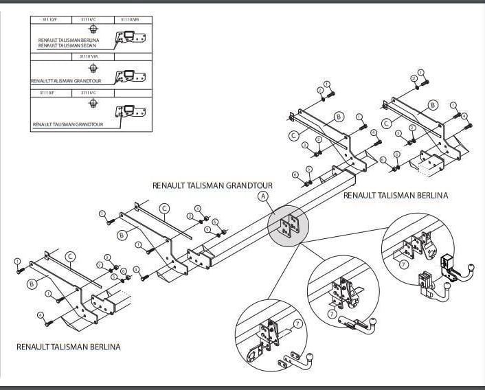 RENAULT TALİSMAN DİKEY SÖKTAK