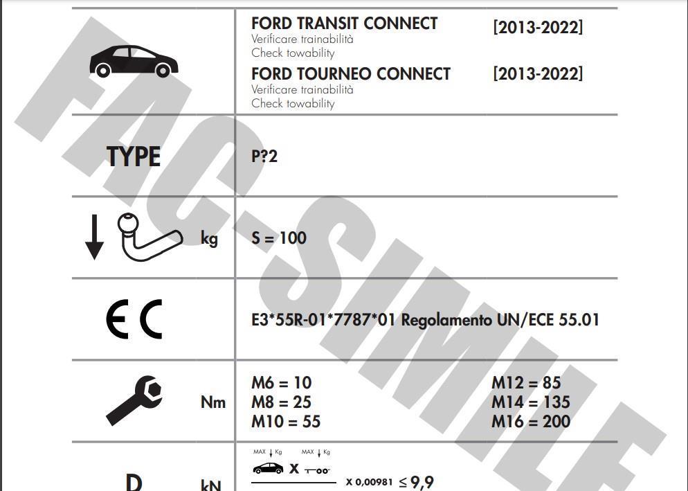 DİKEY SOKTAK FORD TRANSİT CONNECT 