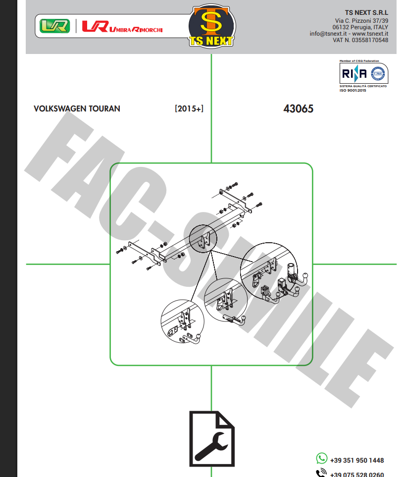 YATAY SÖKTAK Volkswagen TOURAN 