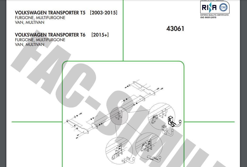 DİKEY SÖKTAK VOLKSWAGEN TRANSPORTER