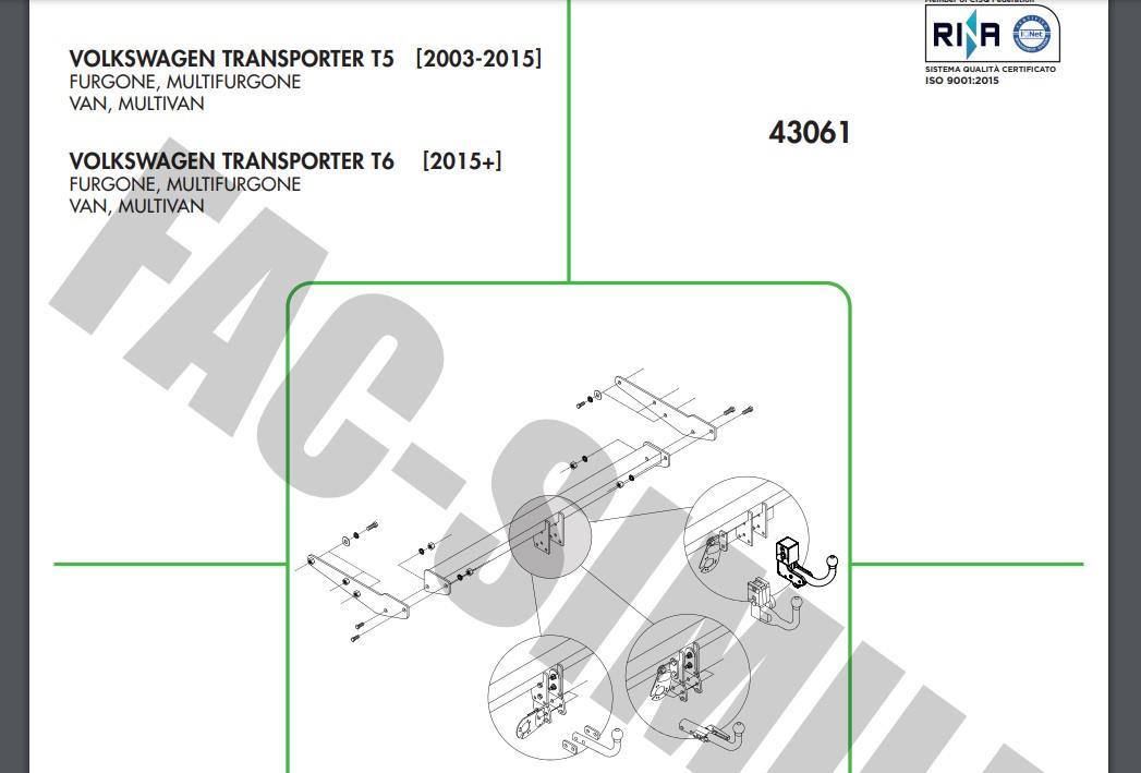 YATAY SÖKTAK VOLKSWAGEN TRANSPORTER