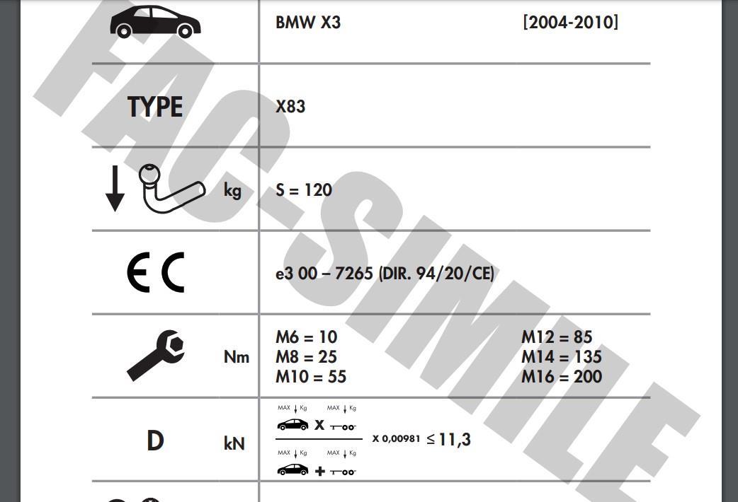 YATAY SÖKTAK BMW X3 