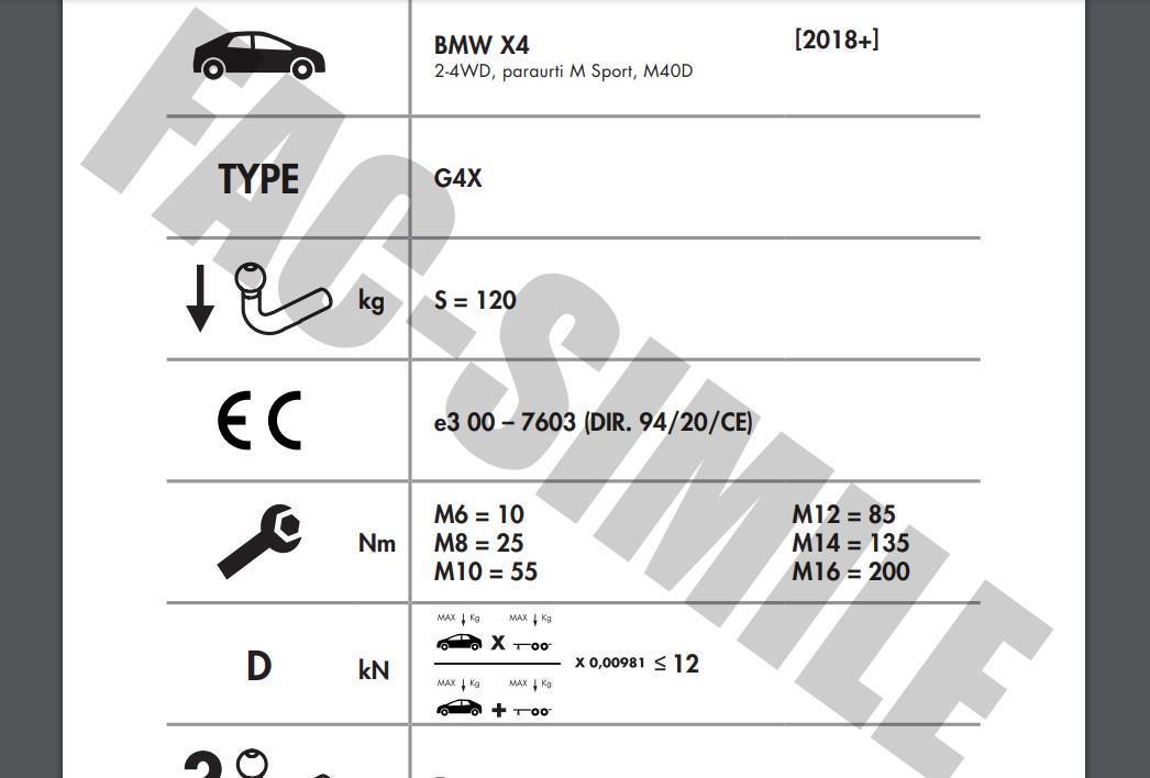 DİKEY SÖKTAK BMW X4