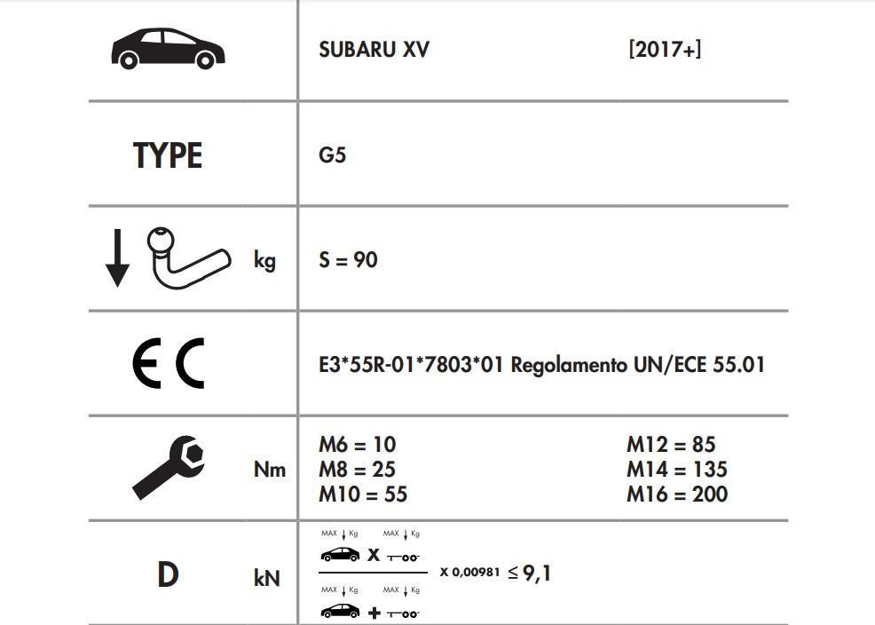 YATAY SÖKTAK SUBARU XV - CROSSTREK