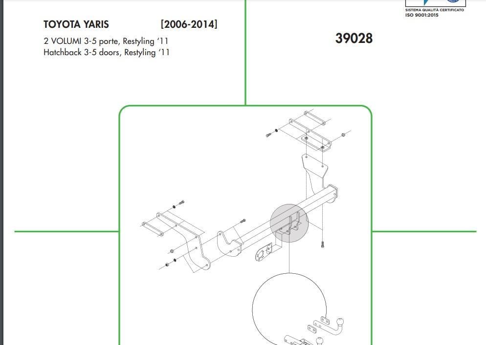 TOYOTA YARİS YATAY SÖKTAK 