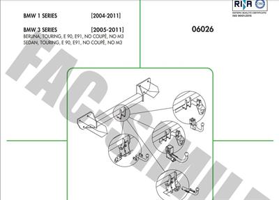 BMW 1 SERİSİ - 3 SERİSİ YATAY SÖKTAK