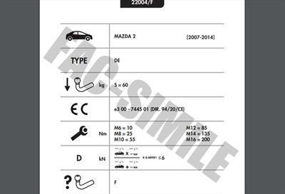 MAZDA 2 DİKEY  SÖKTAK