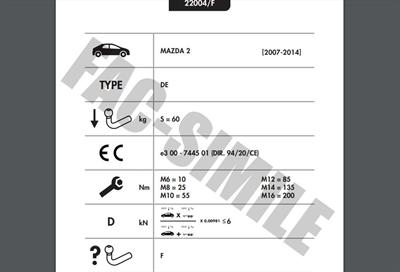 MAZDA 2 YATAY SÖKTAK