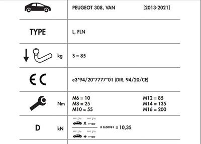 DİKEY SÖKTAK PEUGEOT 308