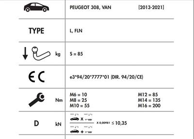 YATAY SÖKTAK PEUGEOT 308